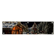 Christmas Landscape Banner And Sign 4  X 1  by Sarkoni