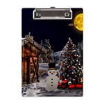 Christmas Landscape A5 Acrylic Clipboard Front