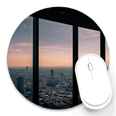 Shibuyasky Shibuya Tokyo Japan Round Mousepad by Sarkoni