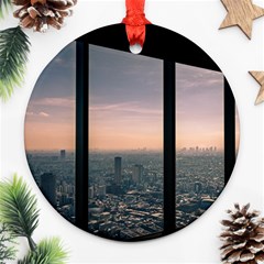 Shibuyasky Shibuya Tokyo Japan Ornament (round) by Sarkoni