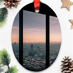 Shibuyasky Shibuya Tokyo Japan Ornament (oval) by Sarkoni