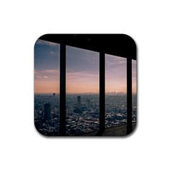 Shibuyasky Shibuya Tokyo Japan Rubber Coaster (square) by Sarkoni