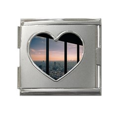 Shibuyasky Shibuya Tokyo Japan Mega Link Heart Italian Charm (18mm) by Sarkoni