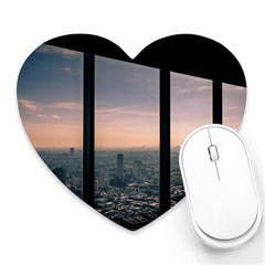 Shibuyasky Shibuya Tokyo Japan Heart Mousepad by Sarkoni