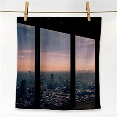 Shibuyasky Shibuya Tokyo Japan Face Towel by Sarkoni