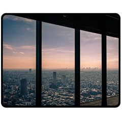 Shibuyasky Shibuya Tokyo Japan Fleece Blanket (medium) by Sarkoni