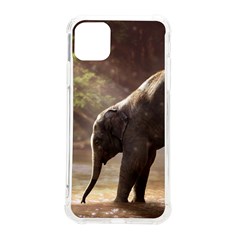 Baby Elephant Watering Hole Iphone 11 Pro Max 6 5 Inch Tpu Uv Print Case by Sarkoni