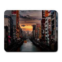 River Buildings City Urban Small Mousepad by Sarkoni