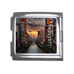 River Buildings City Urban Mega Link Italian Charm (18mm) by Sarkoni