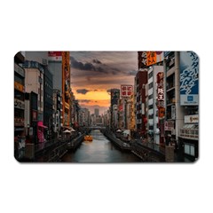 River Buildings City Urban Magnet (rectangular) by Sarkoni