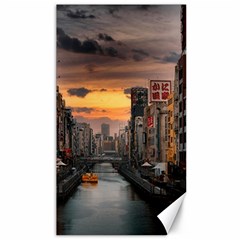 River Buildings City Urban Canvas 40  X 72  by Sarkoni