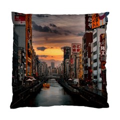 River Buildings City Urban Standard Cushion Case (one Side) by Sarkoni