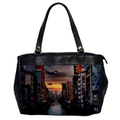 River Buildings City Urban Oversize Office Handbag by Sarkoni