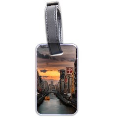 River Buildings City Urban Luggage Tag (two Sides) by Sarkoni