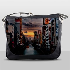 River Buildings City Urban Messenger Bag by Sarkoni