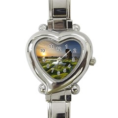 Coast Algae Sea Beach Shore Heart Italian Charm Watch by Sarkoni