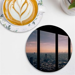 Shibuyasky Shibuya Tokyo Japan Uv Print Round Tile Coaster by Sarkoni