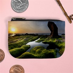 Coast Algae Sea Beach Shore Mini Coin Purse by Sarkoni