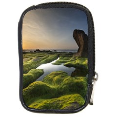 Coast Algae Sea Beach Shore Compact Camera Leather Case by Sarkoni