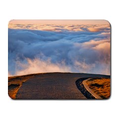 Landscape Sky Clouds Mountain Road Small Mousepad by Sarkoni