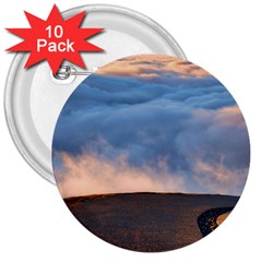 Landscape Sky Clouds Mountain Road 3  Buttons (10 Pack)  by Sarkoni