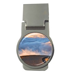 Landscape Sky Clouds Mountain Road Money Clips (round)  by Sarkoni