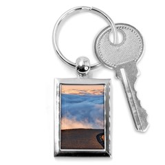 Landscape Sky Clouds Mountain Road Key Chain (rectangle) by Sarkoni