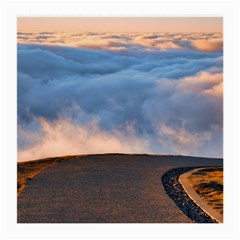 Landscape Sky Clouds Mountain Road Medium Glasses Cloth by Sarkoni