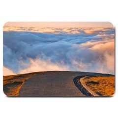 Landscape Sky Clouds Mountain Road Large Doormat by Sarkoni