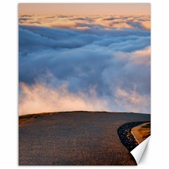 Landscape Sky Clouds Mountain Road Canvas 11  X 14  by Sarkoni