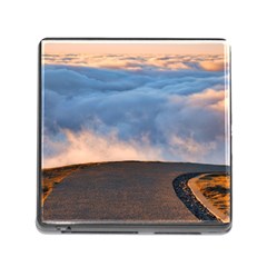 Landscape Sky Clouds Mountain Road Memory Card Reader (square 5 Slot) by Sarkoni