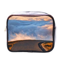 Landscape Sky Clouds Mountain Road Mini Toiletries Bag (one Side) by Sarkoni