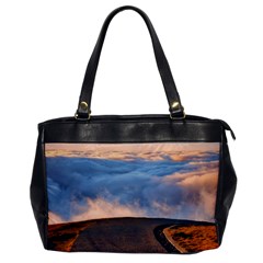 Landscape Sky Clouds Mountain Road Oversize Office Handbag by Sarkoni