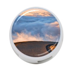 Landscape Sky Clouds Mountain Road 4-port Usb Hub (two Sides) by Sarkoni