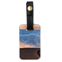 Landscape Sky Clouds Mountain Road Luggage Tag (one Side) by Sarkoni