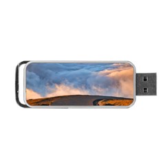 Landscape Sky Clouds Mountain Road Portable Usb Flash (one Side) by Sarkoni