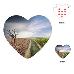 Climate Landscape Playing Cards Single Design (heart) by Sarkoni