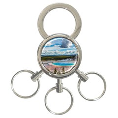 Mountains Trail Forest Yellowstone 3-ring Key Chain by Sarkoni