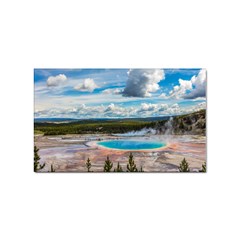 Mountains Trail Forest Yellowstone Sticker (rectangular) by Sarkoni