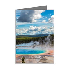 Mountains Trail Forest Yellowstone Mini Greeting Card