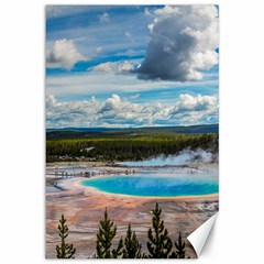 Mountains Trail Forest Yellowstone Canvas 12  X 18  by Sarkoni