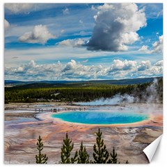 Mountains Trail Forest Yellowstone Canvas 16  X 16  by Sarkoni