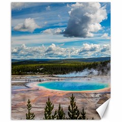 Mountains Trail Forest Yellowstone Canvas 20  X 24  by Sarkoni