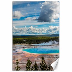 Mountains Trail Forest Yellowstone Canvas 20  X 30  by Sarkoni