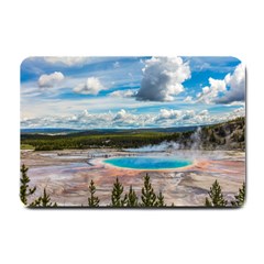 Mountains Trail Forest Yellowstone Small Doormat by Sarkoni