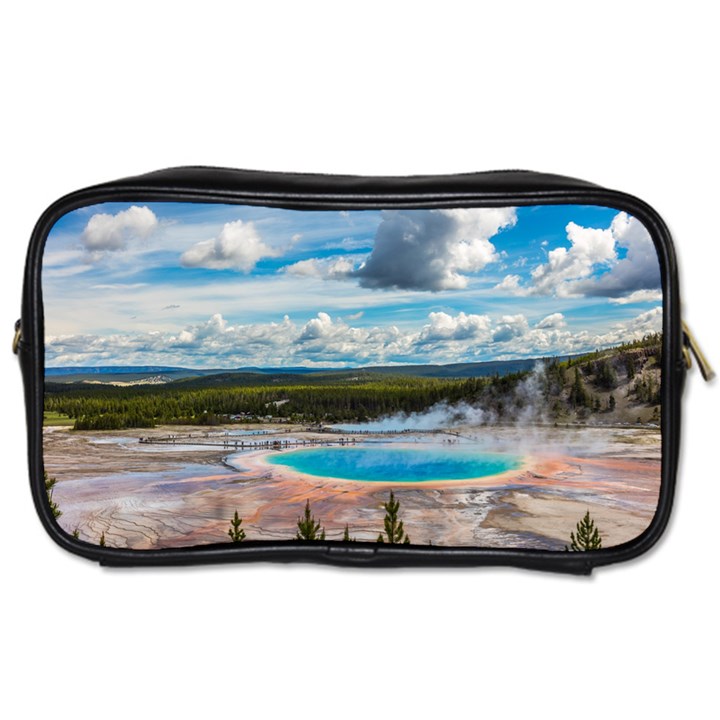 Mountains Trail Forest Yellowstone Toiletries Bag (One Side)