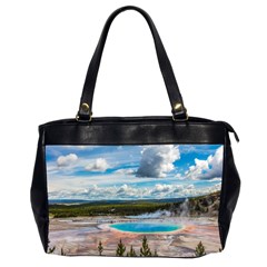 Mountains Trail Forest Yellowstone Oversize Office Handbag (2 Sides) by Sarkoni