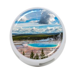 Mountains Trail Forest Yellowstone 4-port Usb Hub (two Sides) by Sarkoni