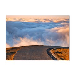 Landscape Sky Clouds Mountain Road Crystal Sticker (a4) by Sarkoni