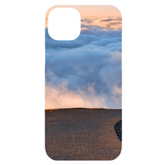 Landscape Sky Clouds Mountain Road Iphone 14 Plus Black Uv Print Case by Sarkoni